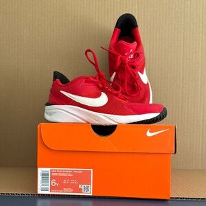 Boys Nike Dynamic Red and White Running Shoes